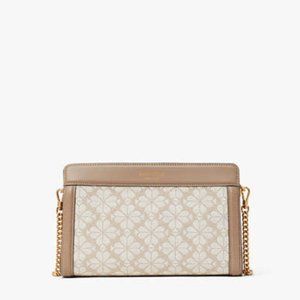 Kate Spade Beige NWT - Spade Flower Jaquard Crossbody Purse